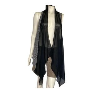 Coin 1804 Sheer Sweater Cardigan Sz XL